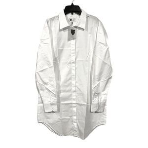 Lita by Ciara White Cotton Shirt Dress M